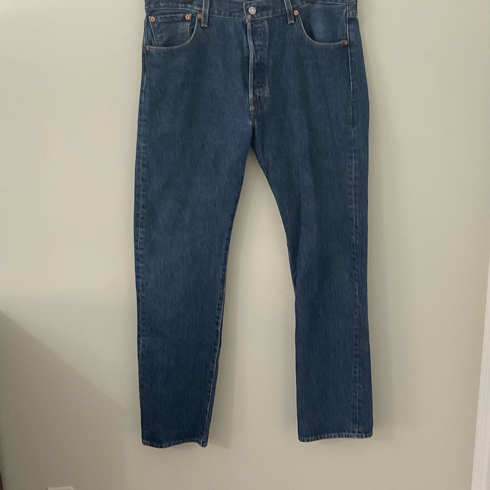 Levis - 501 Button Fly Jeans 36x34